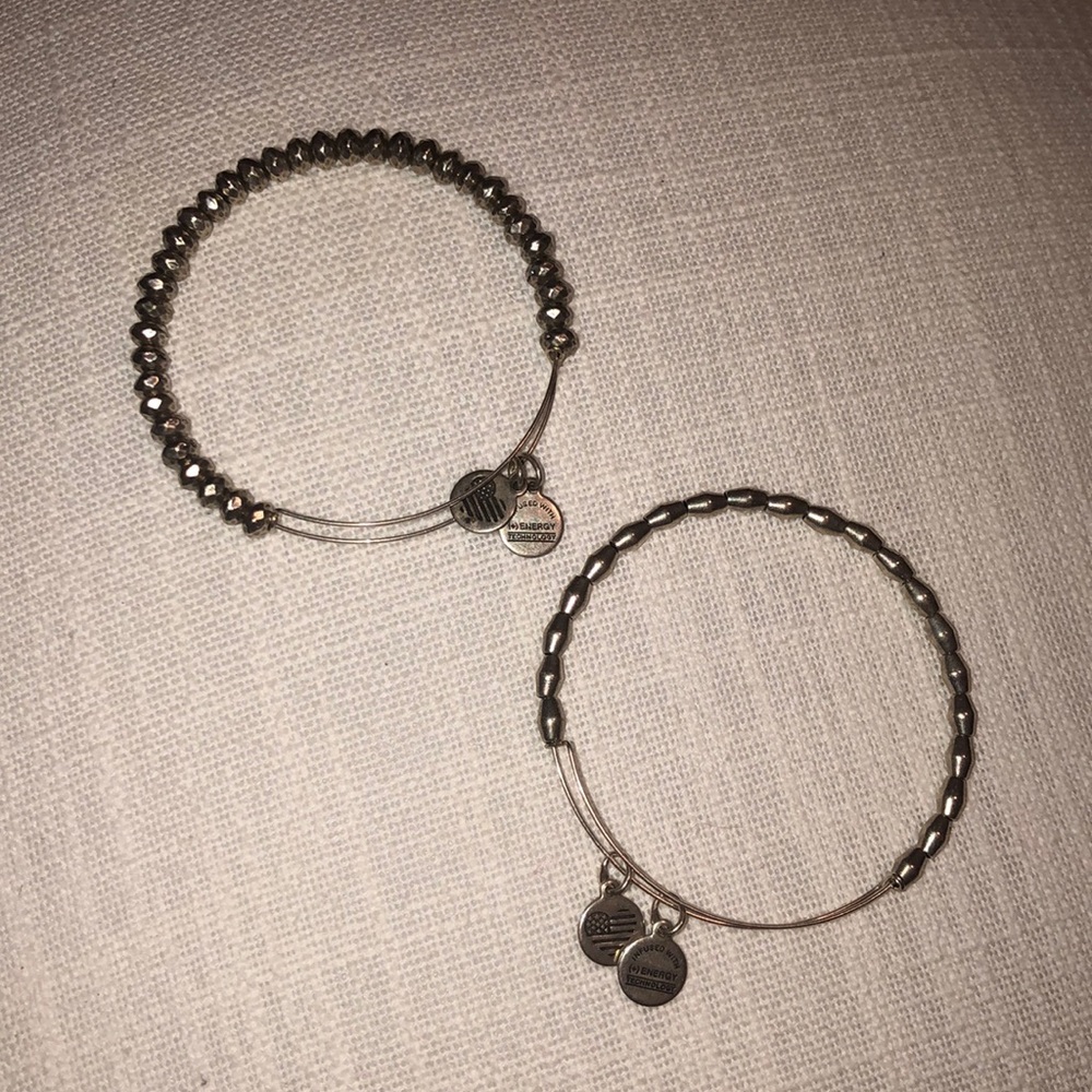 Alex and Ani Filler beaded bracelets